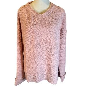 MACARON NWT Pink Textured Knit Sweater